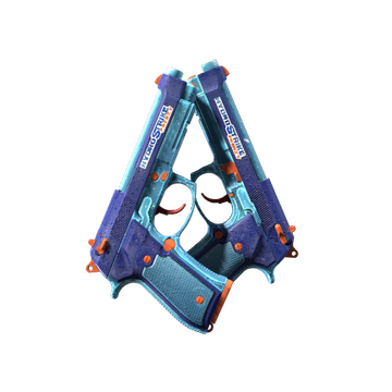 Dual Berettas | Hydro Strike (Minimal Wear)