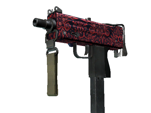 MAC-10 | Red Filigree (Minimal Wear)